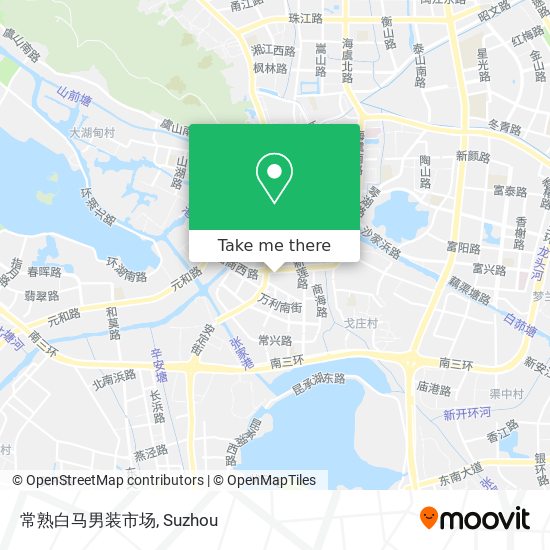常熟白马男装市场 map