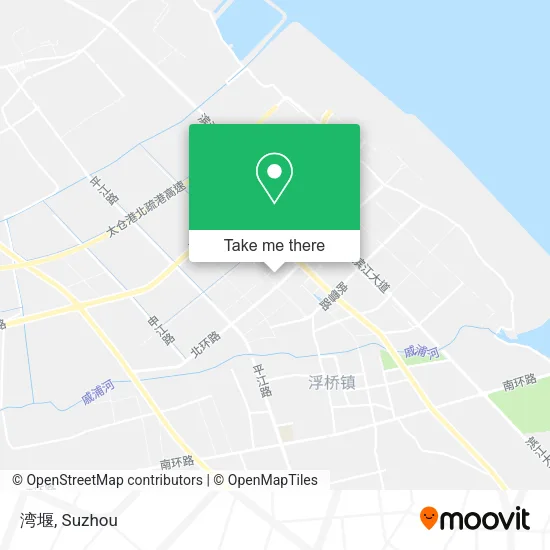 湾堰 map