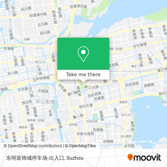 东明装饰城停车场-出入口 map