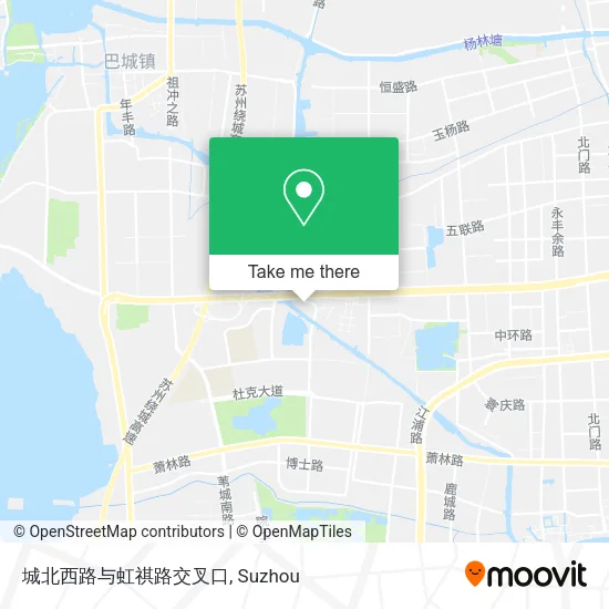 城北西路与虹祺路交叉口 map