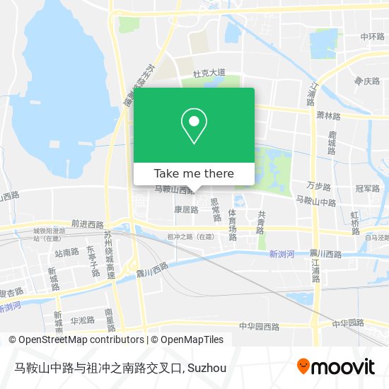 马鞍山中路与祖冲之南路交叉口 map