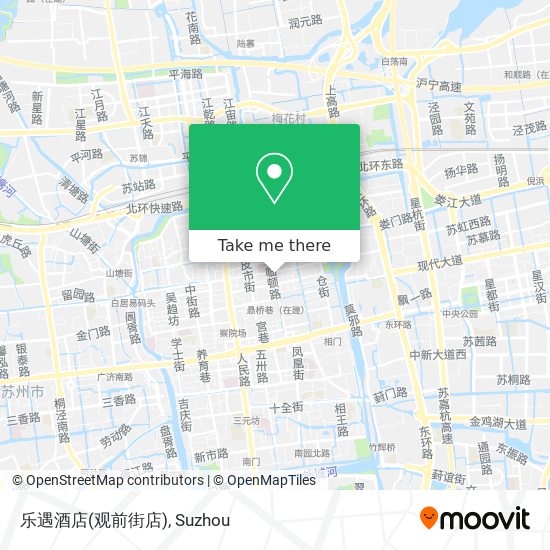 乐遇酒店(观前街店) map