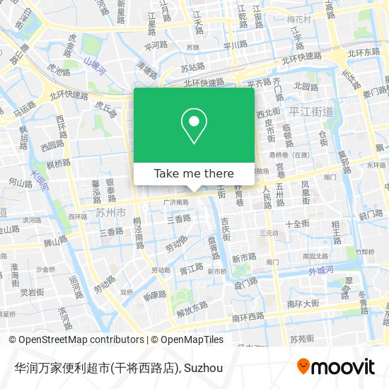 华润万家便利超市(干将西路店) map