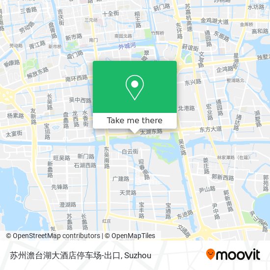 苏州澹台湖大酒店停车场-出口 map