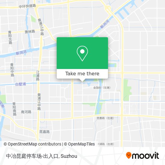 中冶昆庭停车场-出入口 map