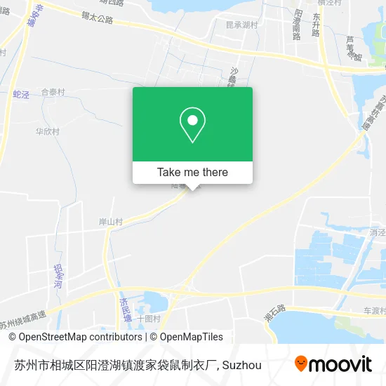 苏州市相城区阳澄湖镇渡家袋鼠制衣厂 map