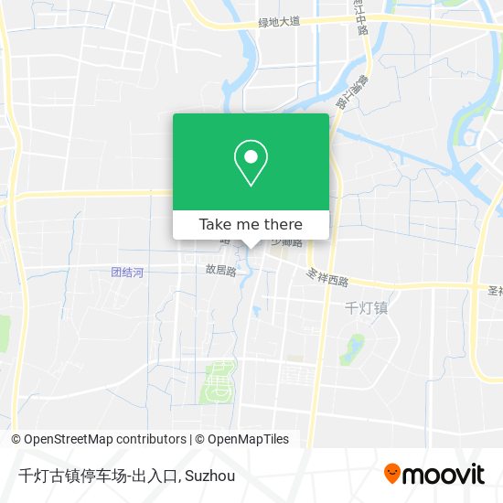 千灯古镇停车场-出入口 map