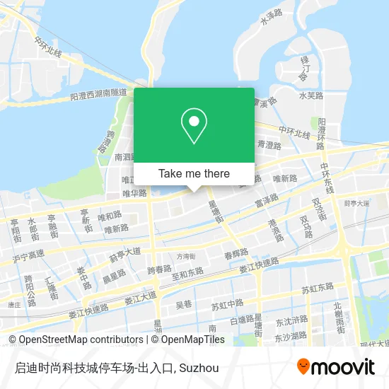 启迪时尚科技城停车场-出入口 map
