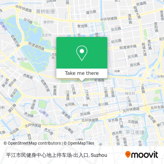 平江市民健身中心地上停车场-出入口 map