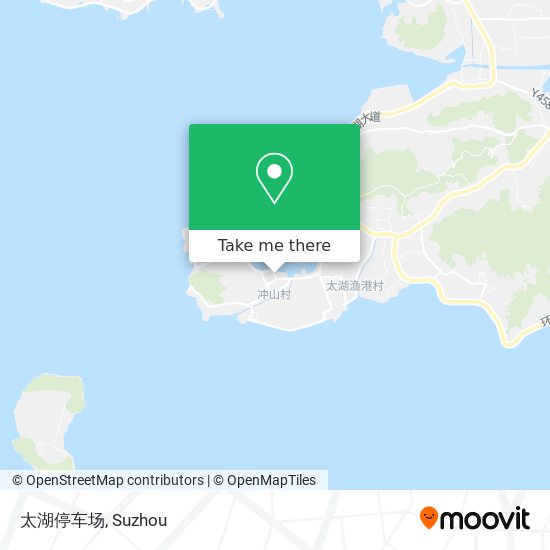 太湖停车场 map