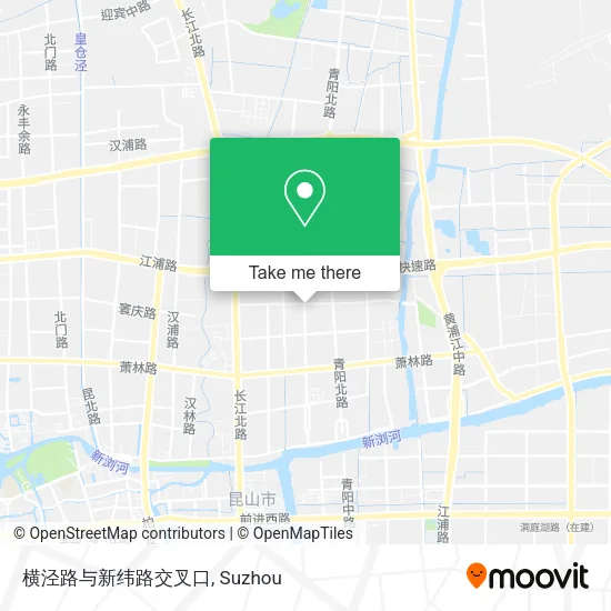 横泾路与新纬路交叉口 map