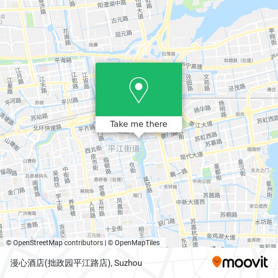 漫心酒店(拙政园平江路店) map