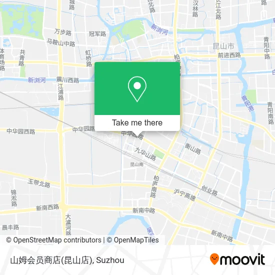 山姆会员商店(昆山店) map
