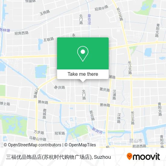 三福优品饰品店(苏杭时代购物广场店) map