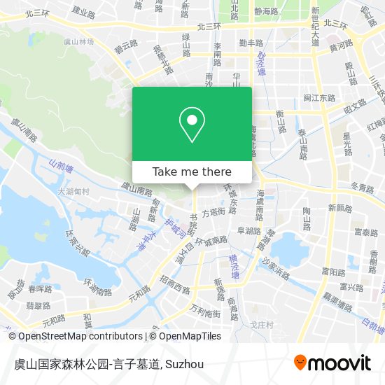 虞山国家森林公园-言子墓道 map