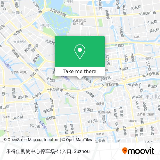 乐得佳购物中心停车场-出入口 map