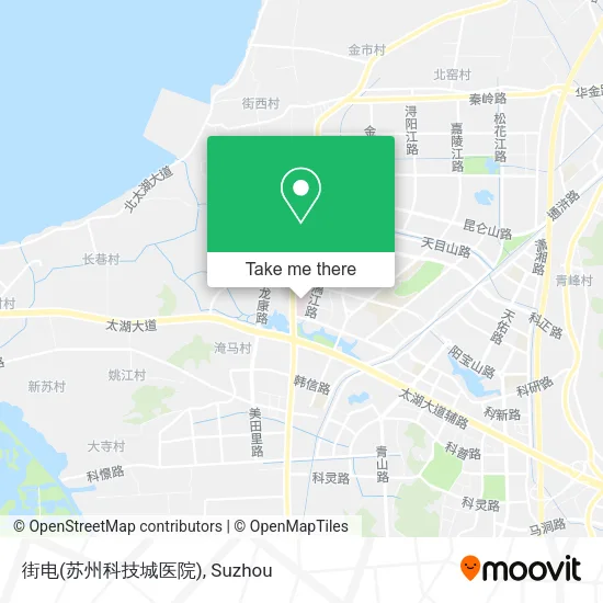 街电(苏州科技城医院) map