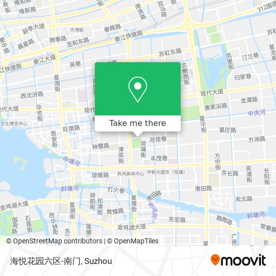 海悦花园六区-南门 map