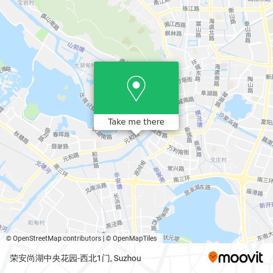 荣安尚湖中央花园-西北1门 map