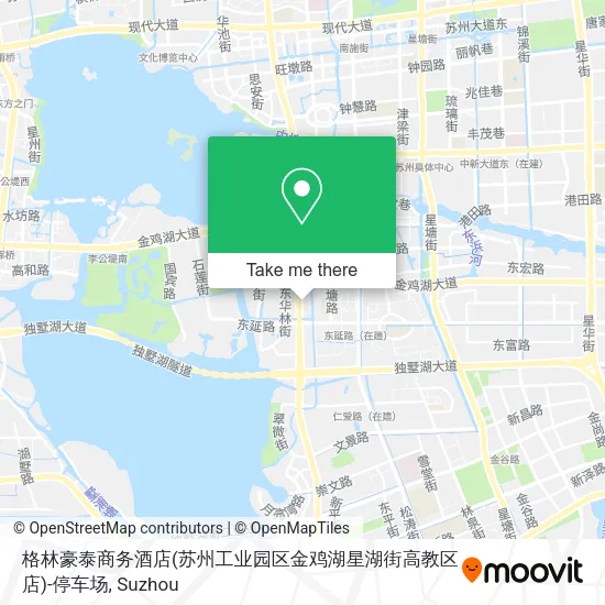 格林豪泰商务酒店(苏州工业园区金鸡湖星湖街高教区店)-停车场 map