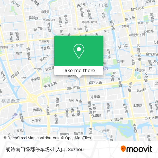 朗诗南门绿郡停车场-出入口 map