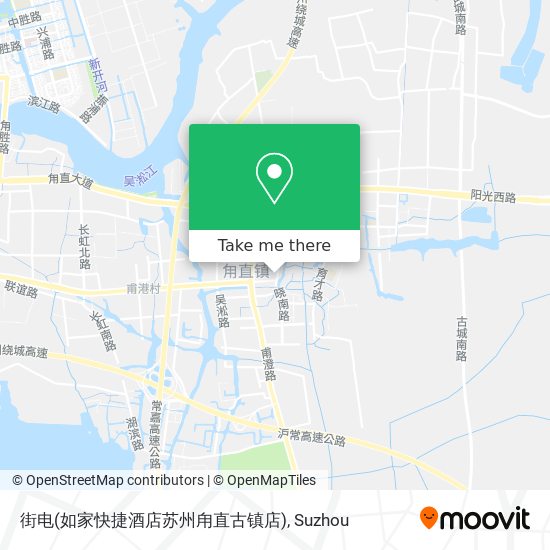 街电(如家快捷酒店苏州甪直古镇店) map