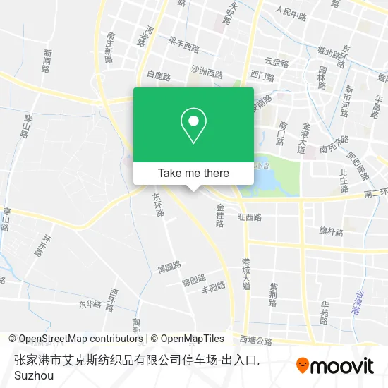 张家港市艾克斯纺织品有限公司停车场-出入口 map