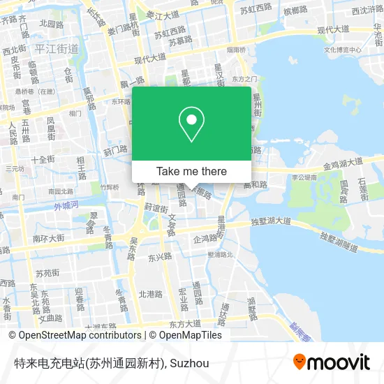 特来电充电站(苏州通园新村) map