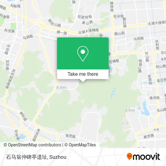 石马翁仲碑亭遗址 map