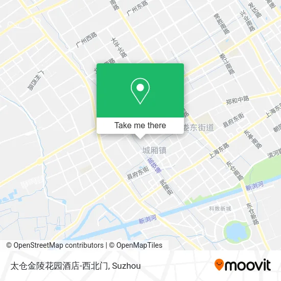 太仓金陵花园酒店-西北门 map