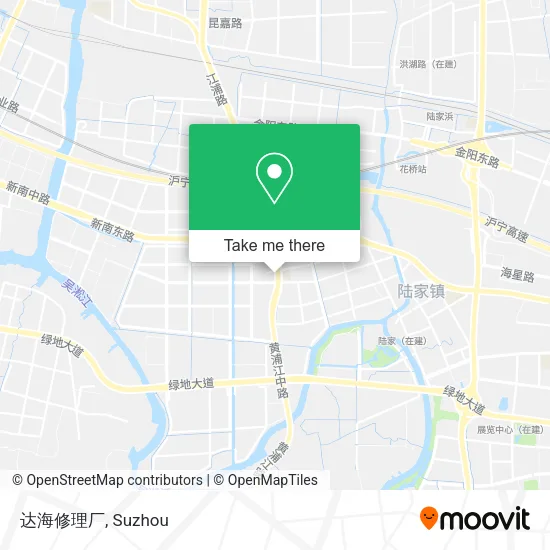 达海修理厂 map