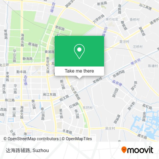 达海路辅路 map