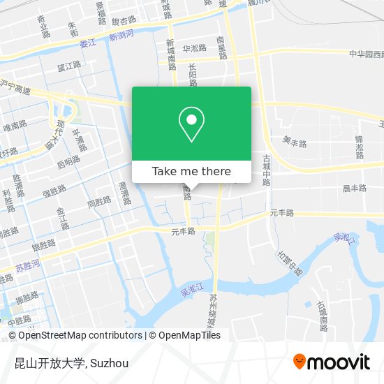 昆山开放大学 map