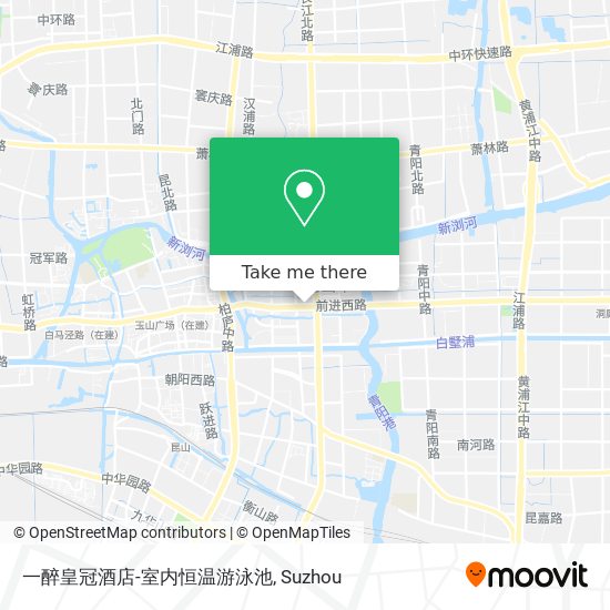一醉皇冠酒店-室内恒温游泳池 map