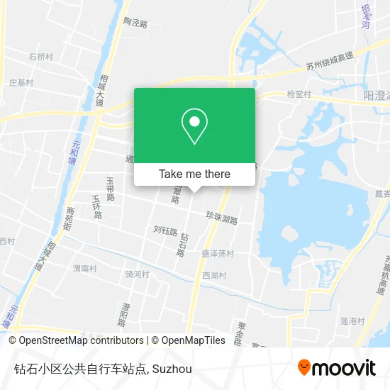 钻石小区公共自行车站点 map