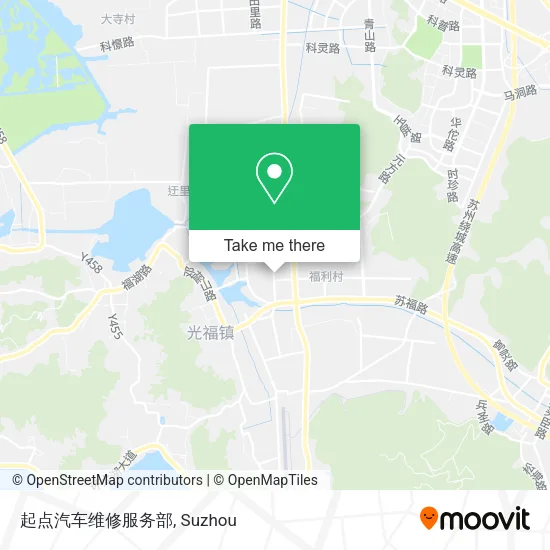 起点汽车维修服务部 map