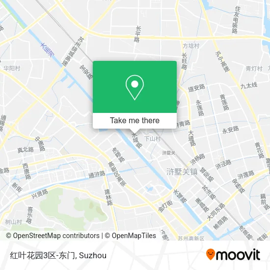 红叶花园3区-东门 map