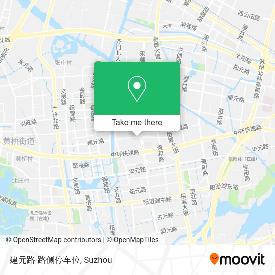 建元路-路侧停车位 map