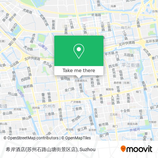 希岸酒店(苏州石路山塘街景区店) map