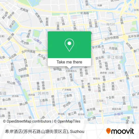 希岸酒店(苏州石路山塘街景区店) map