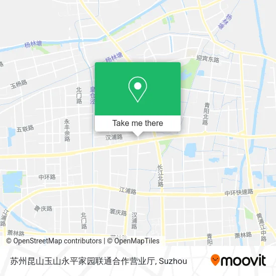 苏州昆山玉山永平家园联通合作营业厅 map