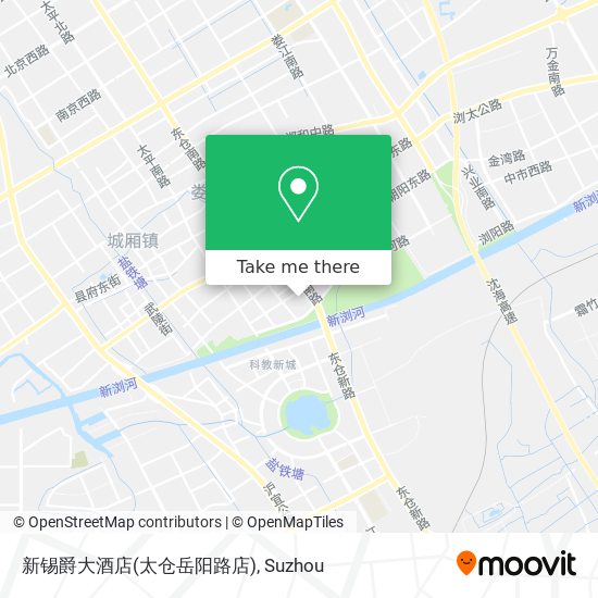 新锡爵大酒店(太仓岳阳路店) map