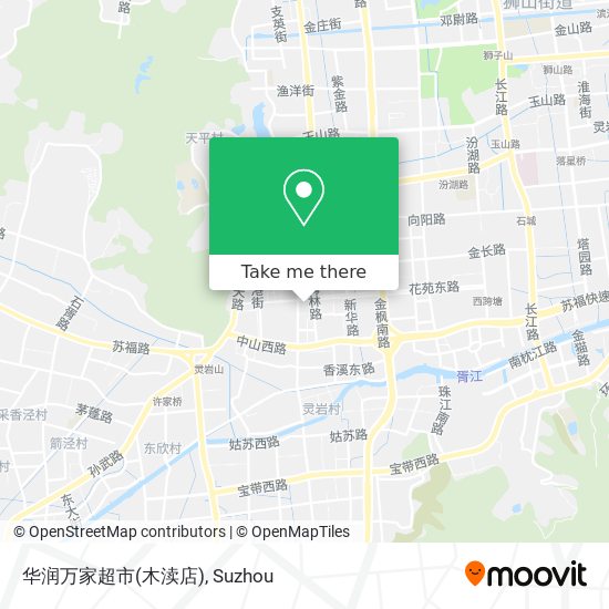 华润万家超市(木渎店) map