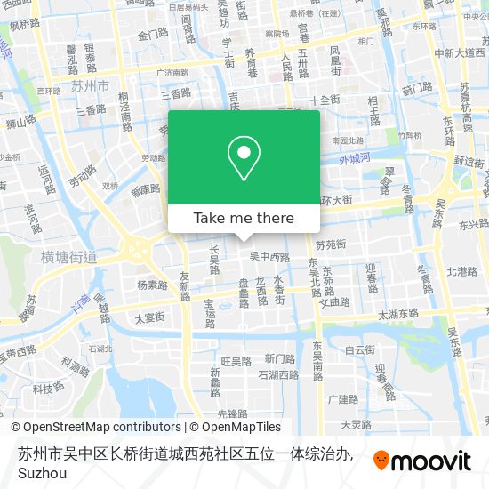 苏州市吴中区长桥街道城西苑社区五位一体综治办 map