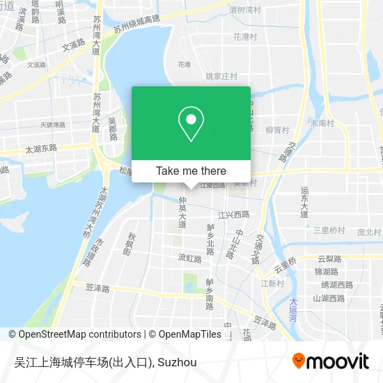 吴江上海城停车场(出入口) map
