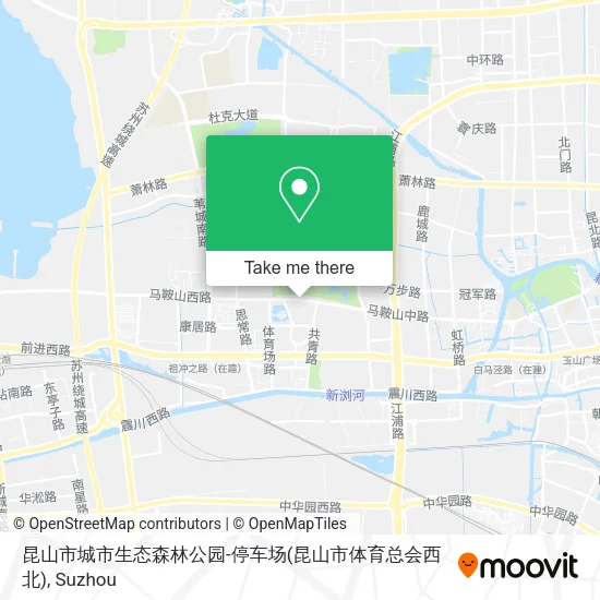 昆山市城市生态森林公园-停车场(昆山市体育总会西北) map