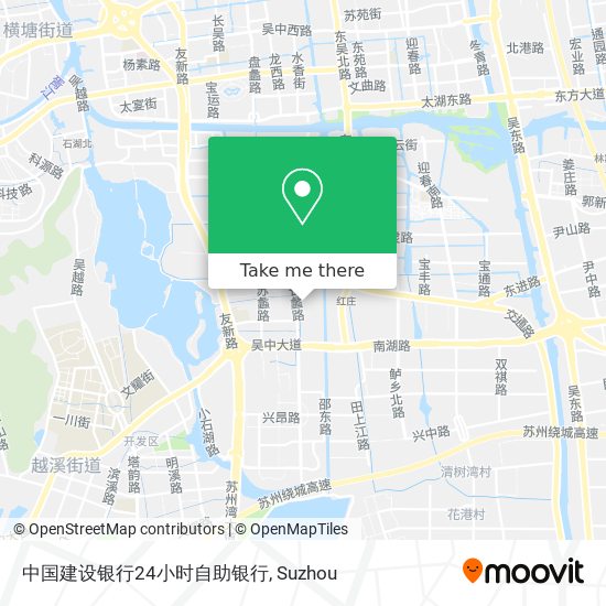 中国建设银行24小时自助银行 map