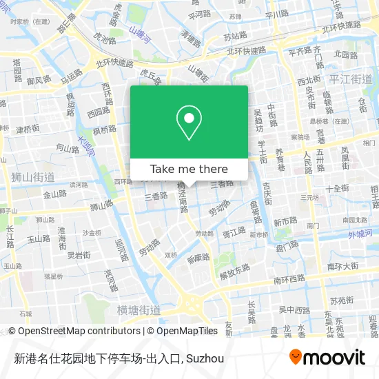 新港名仕花园地下停车场-出入口 map