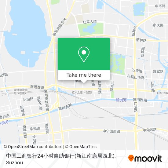 中国工商银行24小时自助银行(新江南康居西北) map