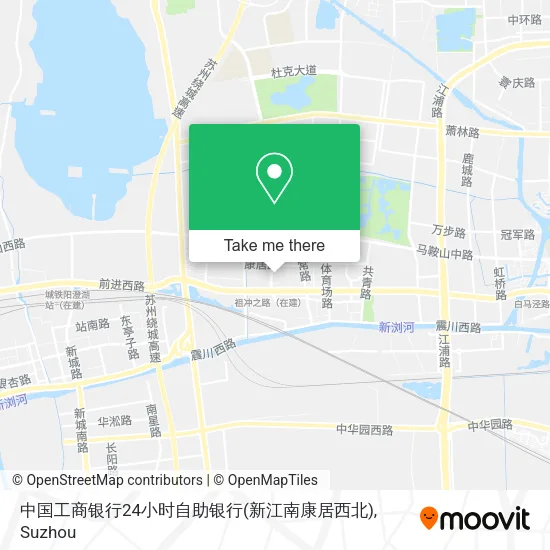 中国工商银行24小时自助银行(新江南康居西北) map